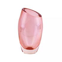 Murano vaso em vidro L12,5xP12,5xA24cm cor rose