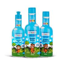 Muriel kit graacc kids azul 300ml - com creme de pentear