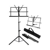 Music Stand 2 em 1 dupla utilização Folding Folha Música Stand Desktop Book Stand portátil e leve