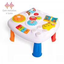 Music Table com Luz e Som Didatico Branco Ta Te Ti 0883 Music Table com Luz e Som Didatico Branco Ta Te Ti 0883