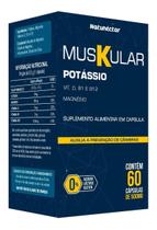 Muskular Suplemento Alimentar 60 Cápsulas Magnésio Potássio 100% Pura Natural Natunectar Original