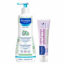 Mustela Bebê Kit - Creme Preventivo de Assaduras + Gel Lavante Corpo e Cabelo Mustela Bebê Kit - Creme Preventivo de Assaduras + Gel Lavante Corpo e Cabelo
