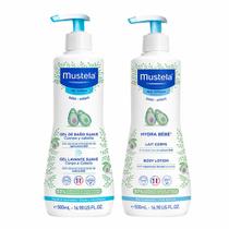 Mustela Bebê Kit - Gel Lavante Corpo e Cabelo + Hidratante