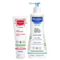 Mustela Kit Creme para Estrias Maternité 250ml + Hidratante Hydra Bebê 500ml