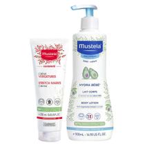 Mustela Kit Creme para Estrias Maternité 250ml + Hidratante Hydra Bebê 500ml Mustela Kit Creme para Estrias Maternité 250ml + Hidratante Hydra Bebê 500ml