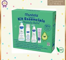 Mustela Kit Essenciais Gel levatante 500ml, Shampoo Recem Nascido 150ml, Hydra Baby 300m, Creme Preventivo 108g