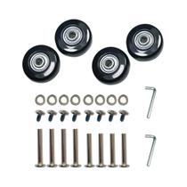 Mute Trolley Case para Bagagem e Mala de Viagem, Universal Card Maintenance, Rodas Acessórios, 50mm Mute Trolley Case para Bagagem e Mala de Viagem, Universal Card Maintenance, Rodas Acessórios, 50mm