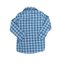 Muvile Camisa Xadrez Manga Longa Azul