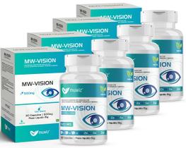Mw-Vision Luteína E Zeaxantina 500Mg 30 Cáps Muwiz 4 Potes