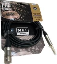 MXT Cabo Pro Series P10/XLR Banhado a Ouro 24K 5Mts Cod 940