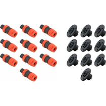 MXT Speakon 4 Polos Laranja: Kit 20 Linha e Painel