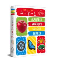 My First 4 In 1 Alphabet Numbers Colours Shapes - Padded Board Books