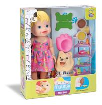 My Little Boneca Com Pet - Faz Caquinha C Massinha Divertoys