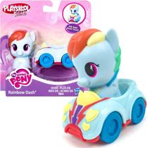 My Little Pony Mini Boneco Rainbow Dash + Veículo Playskool - Hasbro B6284