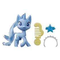My Little Pony Rainbow Dash Potion Pony Figure - Brinquedo de Pônei Azul de 3 Polegadas com cabelo escovado, pente e 4 acessórios surpresa