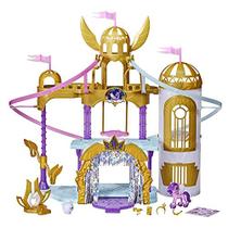 My Little Pony: Um filme da nova geração tirolesa real de corrida - brinquedo de playset de castelo de 22 polegadas com 2 tirolesas em movimento, Princesa Pipp Petals Figure