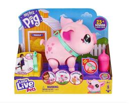 My Pet Pig Porquinho Piggly Little Live Pets F00822 FUN - Brinquedo infantil crianças Anda Come Faz carinho Emite som