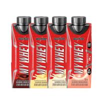 My Whey Proteico Kit com 08 unidades Todos os Sabores Bebida de 250 ml c/20g Proteina-Integralmedica