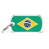 MyFamily ID Tag Premium Bandeira Brasil MyFamily ID Tag Premium Bandeira Brasil