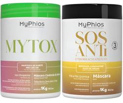 Myphios Btx Capitar Mytox 1kg + Sos 1l Antiemborrachamento Myphios Btx Capitar Mytox 1kg + Sos 1l Antiemborrachamento