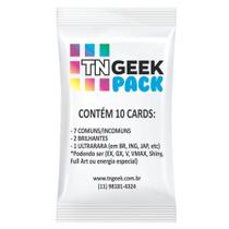 Mystery Geek Pack c/ 01 Ultrarara Garantida + 09 cartas aleatórias Pokémon! Booster Kit Lotes cartas