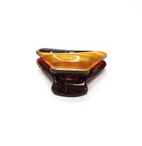 N 312687-C 185 Prendedor Animal Print Tartaruga De Acetato 6,0 x 3,0 cm
