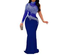 N-B0201-Vestido Ombro Só Longo Pedraria Festa Formatura Madrinha Brilho Plus Size N-B0201-Vestido Ombro Só Longo Pedraria Festa Formatura Madrinha Brilho Plus Size