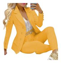 N-C1803-Conjunto Festa Luxo Blazer Calça Botões Aberto 5jn0403