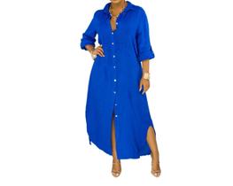 N-D0602-Vestido Feminina Chemise Camisa Longa Camisão Algodão Camisão Plus Size Preto Azul Rosa Pink Verde Neon N-D0602-Vestido Feminina Chemise Camisa Longa Camisão Algodão Camisão Plus Size Preto Azul Rosa Pink Verde Neon