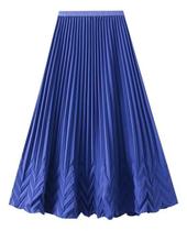 N-F3712-Saia Feminina Plissada Chique Luxo Festa Elegante Solta M38 N-F3712-Saia Feminina Plissada Chique Luxo Festa Elegante Solta M38
