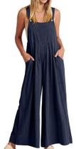 N-H1007-Macacão Feminino Festa Solto Comfy Largo Soltinho Chique Jardineira Plus Size