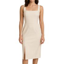 N-H2307-Vestido Festa Luxo Fenda Abertura Lateral Liso Moderno Casual Convidada Evento Ano Novo 5AG0411
