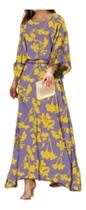 N-I0501-Conjunto Feminino Blusa Saia Longa Estampada Plus Size 748q