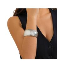 N-L0288-Pulseira Bijuteria Festa Luxo Textura Bracelete Grossa M2612