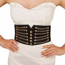 N-L0812-Cinto Grosso Para Vestido Corselet Corrente Festa Luxo M1031 N-L0812-Cinto Grosso Para Vestido Corselet Corrente Festa Luxo M1031