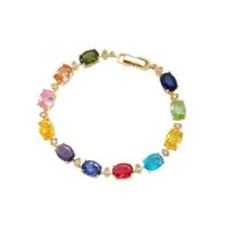 N-L1987-Pulseira Bijuteria Festa Luxo Pedraria Colorido Oval Jn1719