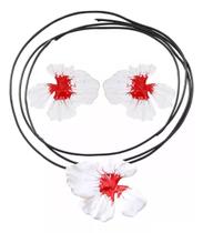 N-L1993-Conjunto Feminino Colar e Brinco Flor Festa Formatura Madrinha Namorados Delicado N-L1993-Conjunto Feminino Colar e Brinco Flor Festa Formatura Madrinha Namorados Delicado