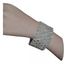N-L2048-Pulseira Bijuteria Festa Luxo Bracelete Largo Vazado 16s05 N-L2048-Pulseira Bijuteria Festa Luxo Bracelete Largo Vazado 16s05