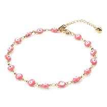 N-L3108-Pulseira Bijuteria Festa Luxo Charme Olho Grego 22s16