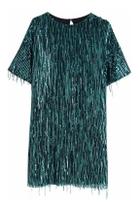 N0104-Vestido Festa Paetê Lantejoula Franja Soltinho Réveillon C2