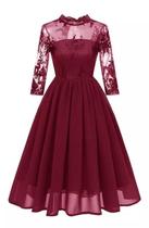 N0227-Vestido Midi Tule Renda Bordado Rodado Festa Madrinha Casamento Plus Size N0227-Vestido Midi Tule Renda Bordado Rodado Festa Madrinha Casamento Plus Size