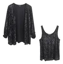 N0360-Conjunto Festa Evento Luxo Casaquinho Regata Paetês Ag291