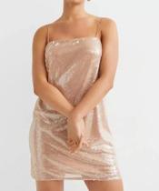 N0363-Vestido Festa Balada Nude Alcinha Solto Paetê Brilho 23s10 N0363-Vestido Festa Balada Nude Alcinha Solto Paetê Brilho 23s10