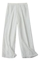 N1048-Calça Feminina Rendada Forrada Soltinha Delicada M0803
