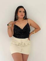N1086-Blusa Festa Luxo Brilho Noite Versátil Alças Jantares 4n2714 N1086-Blusa Festa Luxo Brilho Noite Versátil Alças Jantares 4n2714