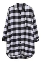 N1087-Camisa Xadrez Abotoar Bolso Colarinho Festa Junina Jn2703