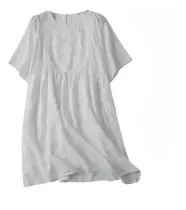 N1108-Blusa Feminina Alongada Bata Soltinha Rendada Leve Jl0102