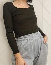N1125-Blusa Feminina Manga Longa Tricô Crochê Básica Lisa 107k