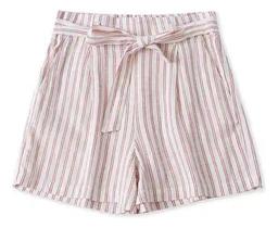 N1127-Short Listrado Amarração Laço Soltinho Bolsos Jl1201 N1127-Short Listrado Amarração Laço Soltinho Bolsos Jl1201