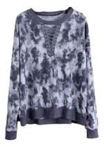 N1232-Blusa Feminina Moletom Ilhós Cadarço Importado Pronta Entrga N1232-Blusa Feminina Moletom Ilhós Cadarço Importado Pronta Entrga